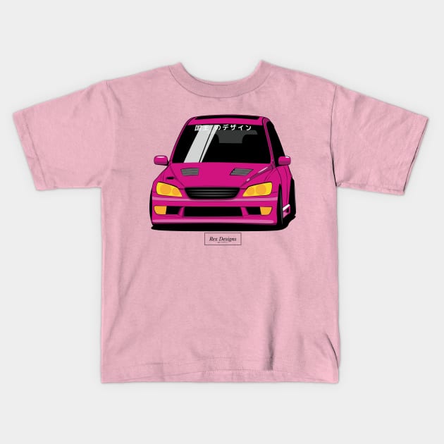 Lexus IS200 (Pink) Kids T-Shirt by RexDesignsAus